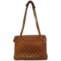1980s Chanel Brown Shoulder Bag