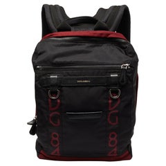 Dolce & Gabbana Rucksack aus schwarzem Stoff