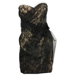 Marchesa Sweetheart Dress with Tulle Overlay 2