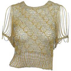 Loris Azzaro Metallic Chain Top 3