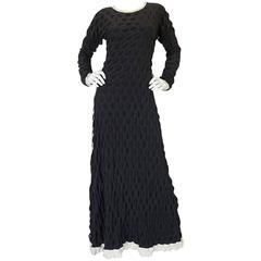 F/W 2000 Issey Miyake Striped Egg Carton Runway Dress 4
