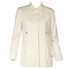 Cream Chanel Cotton Jacket