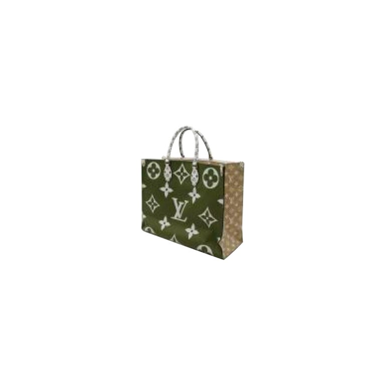 Louis Vuitton Onthego Monogram Giant Green/Lilac in Coated Canvas with  Gold-tone - US