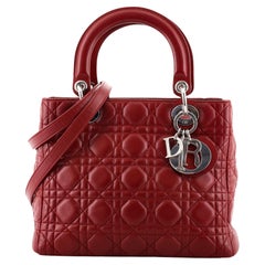 Christian Dior Lady Dior Bag Cannage Quilt Lambskin Medium