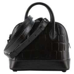 Balenciaga Ville Bag Crocodile Embossed Leather XXS