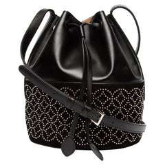 Pre-Loved Alaïa Women's Studded Leather Bucket Bag
