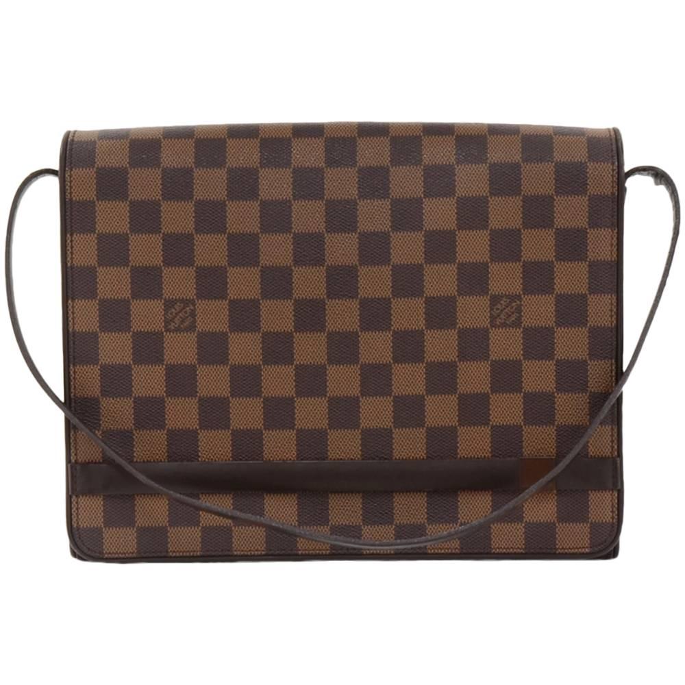 Louis Vuitton Tribeca Carre Damier Ebene Canvas Shoulder Bag