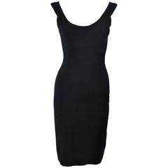 ELIZABETH MASON COUTURE Black Silk Cocktail Dress Made to Order Size 2 11