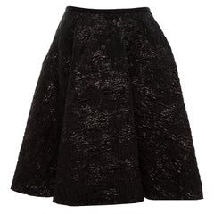 Pre-Loved Lanvin Women's Jacquard Black Skirt