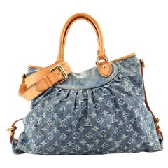 Louis Vuitton Neo Cabby Handbag Denim GM