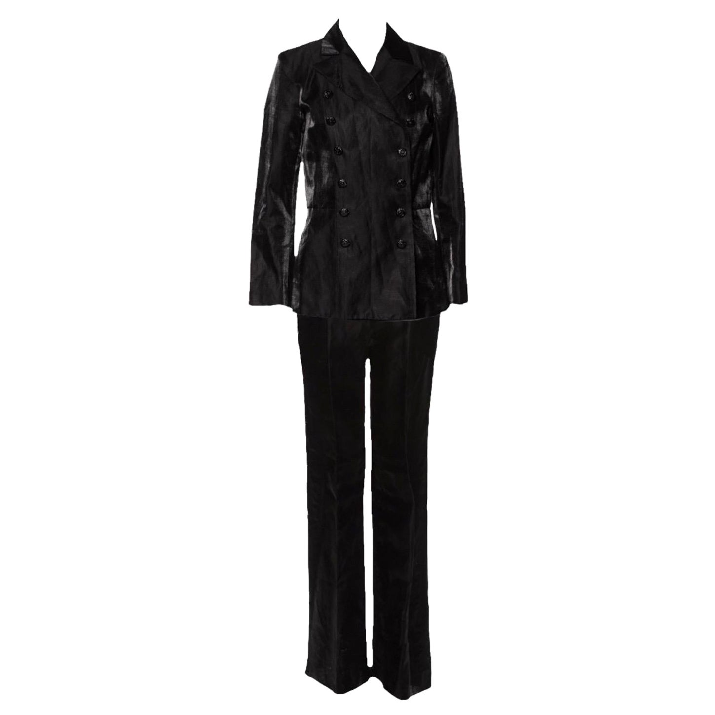 Classy Chanel by Karl Lagerfeld Pleated Skirt Tweed Jacket Blazer Suit ...