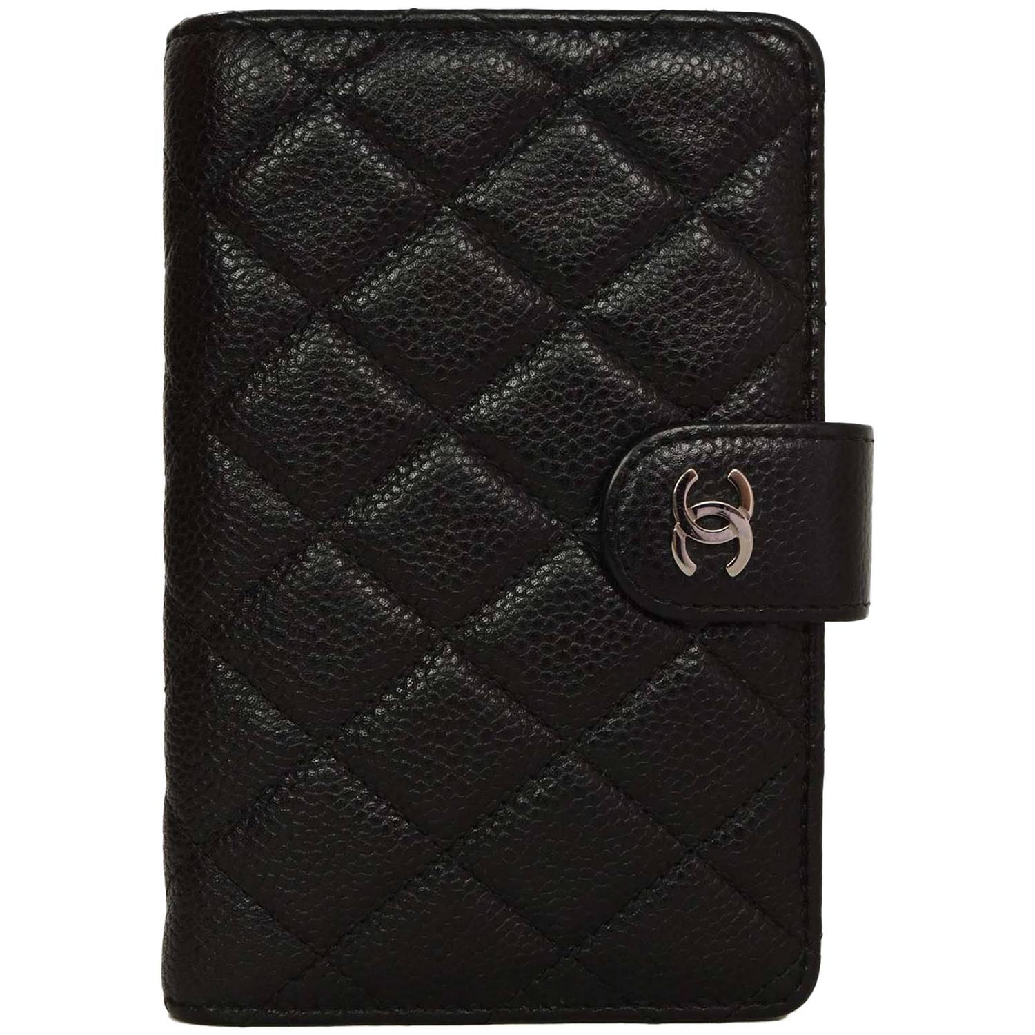 Chanel Black Caviar L-Zip Pocket Zip Wallet SHW at 1stDibs | chanel pocket  wallet, chanel l zip wallet, caviarl