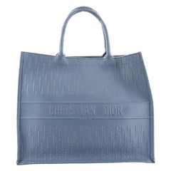 Christian Dior Book Tote Oblique Embossed Calfskin Large