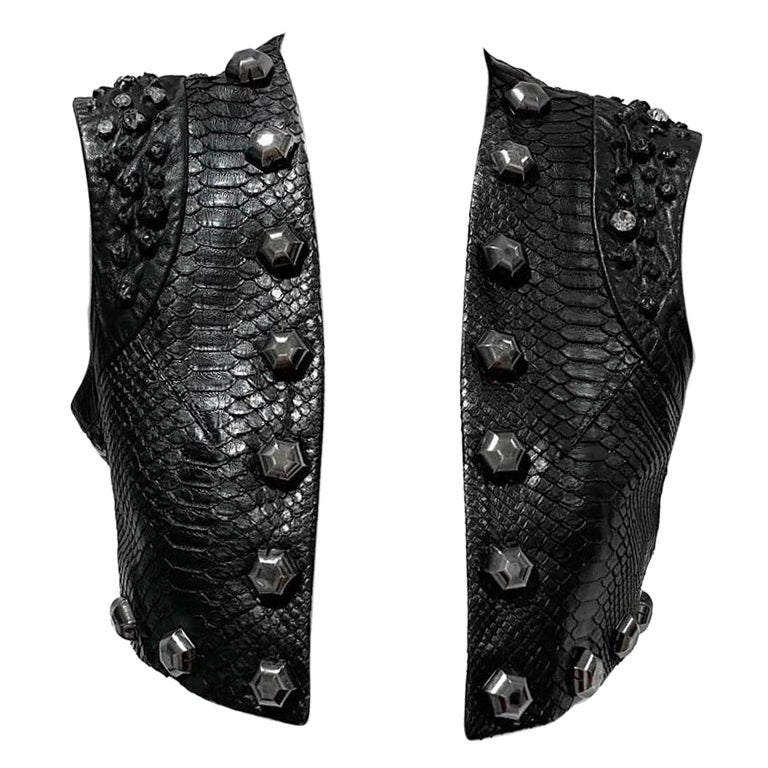 Givenchy Snake Studded Crystal Embellished Mini Vest