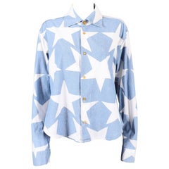 Vivienne Westwood unisex cotton star print shirt, C. 1980s