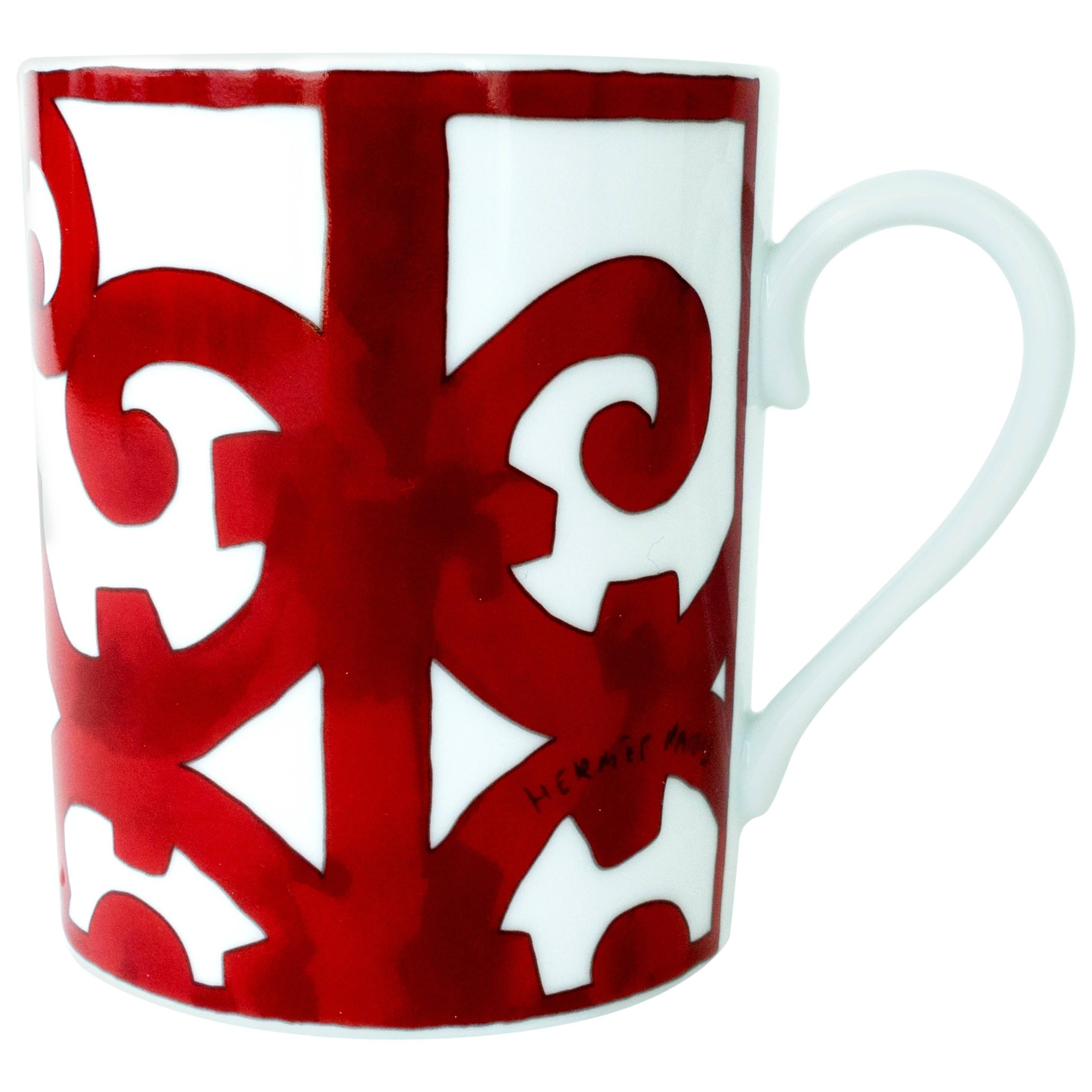 Hermes Balcon du Guadalquivir Porcelain Ceramic Coffee Mug Cup