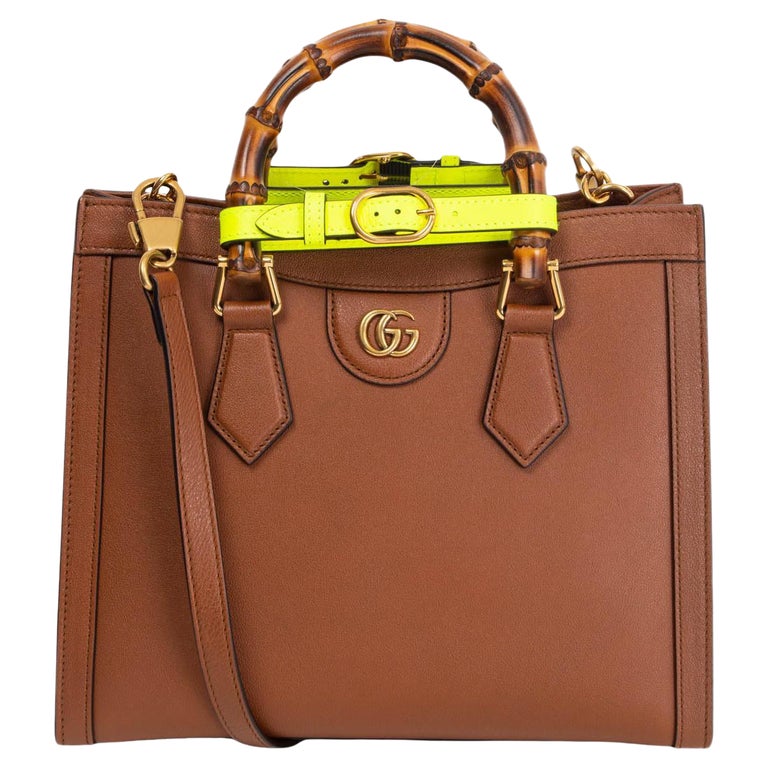 GUCCI brown leather DIANA SMALL TOTE Bag For Sale at 1stDibs