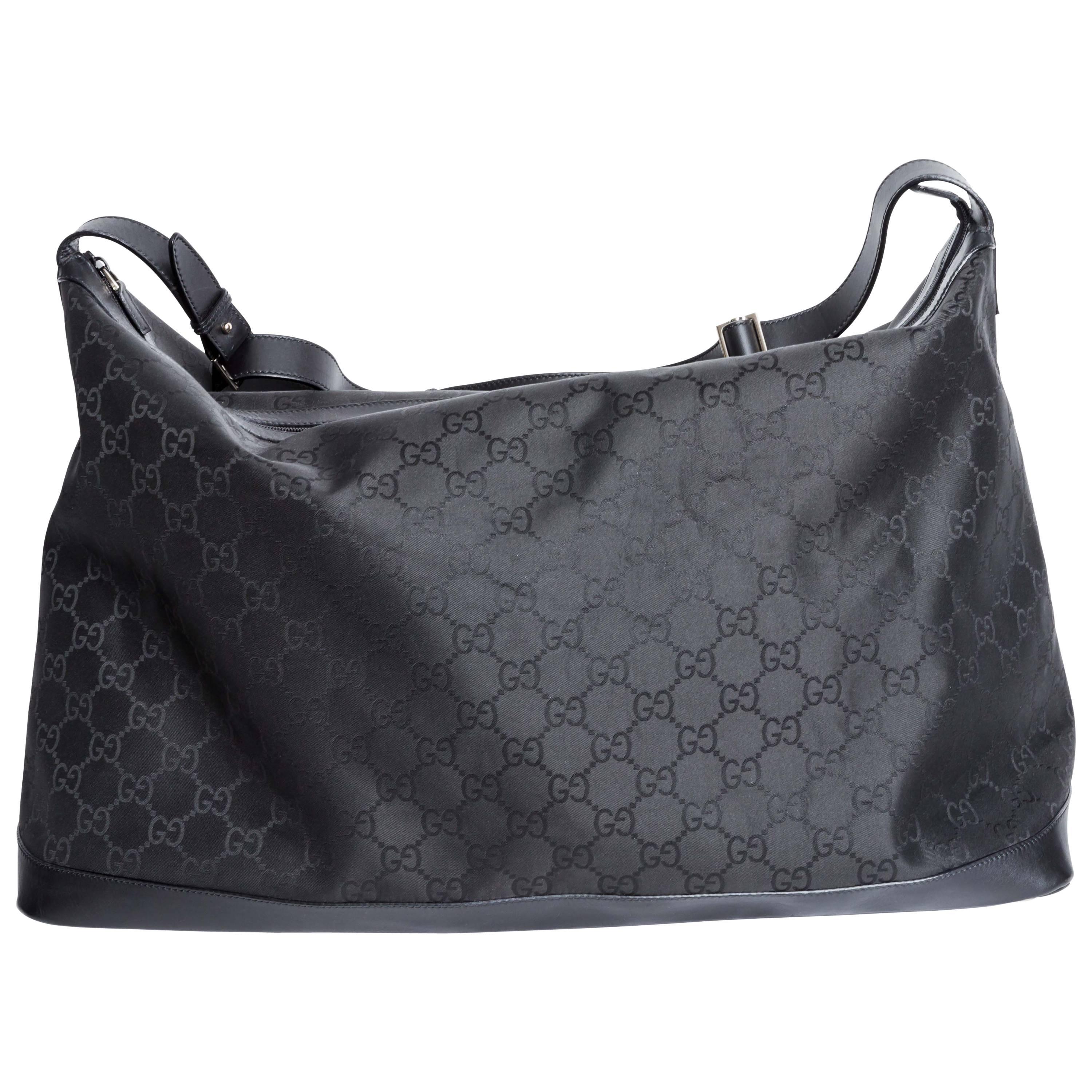Gucci 105669 XL GG Guccissima Luggage Travel Overnight Duffle
