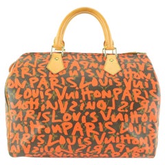 Louis Vuitton Stephen Sprouse Orange Monogram Graffiti Speedy 30 97lu729s