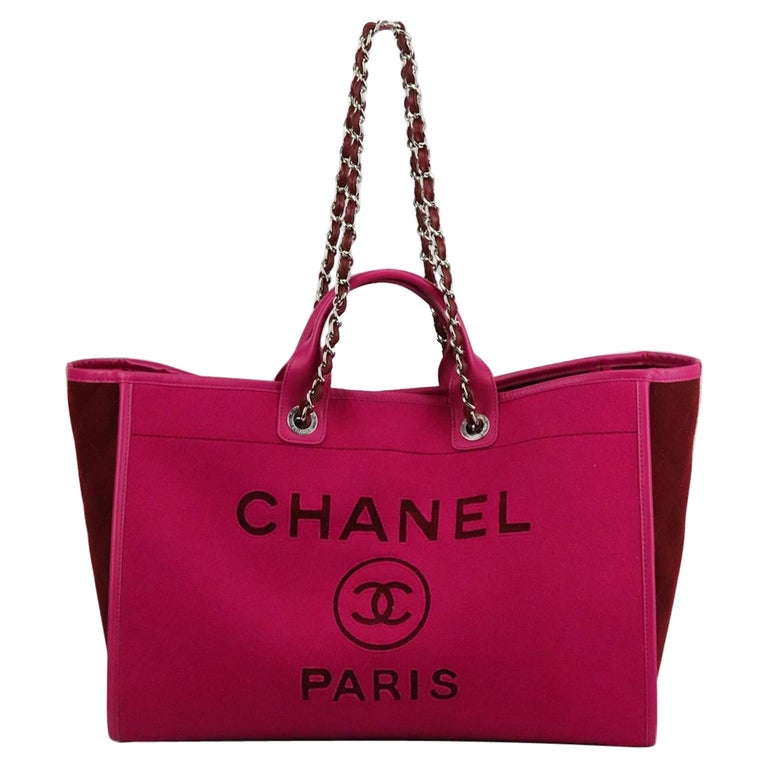 Chanel Pink Tote - 46 For Sale on 1stDibs  chanel pink shopping bag, chanel  pink cloth bag, chanel pink canvas bag