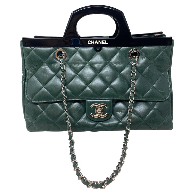 Chanel Green Bag For Sale at 1stDibs  chanel green tote, green chanel bag, chanel  green handbag