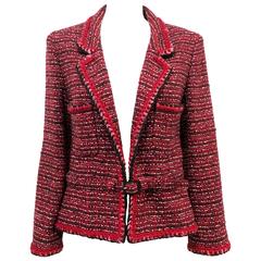 Timeless Chanel Tweed Belted Jacket 9