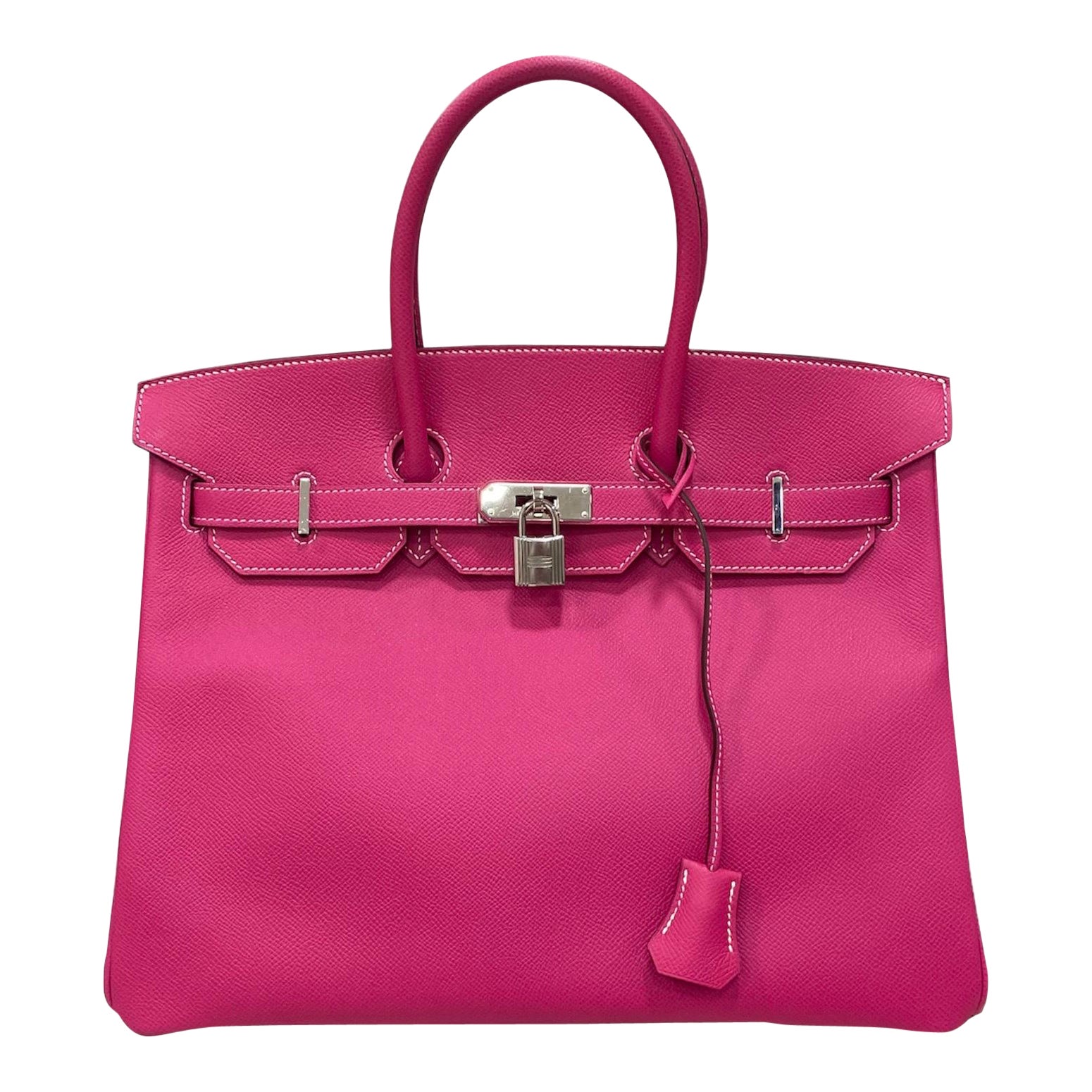 2013 Hermès Birkin 35 Epsom Leather Rose Tyrien Top Handle Bag