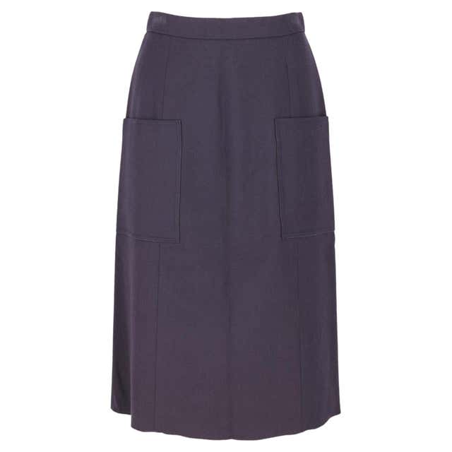 1980s Thierry Mugler Blue Skirt For Sale at 1stDibs