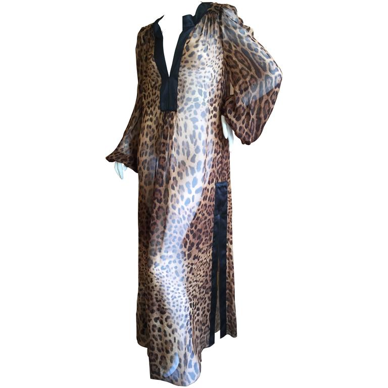 leopard print caftan