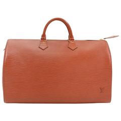 Vintage Louis Vuitton Speedy 40 Brown Kenyan Fawn Epi Leather Hand Bag