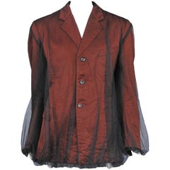 Comme des Garcons Tulle Overlay Blazer 