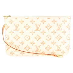 Louis Vuitton Ivory Beige Monogram Fall for You Neverfull Pochette MM or 65lz84s