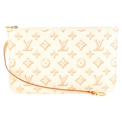 Louis Vuitton Louis Vuitton Elfenbein Beige Monogramm Fall for You Neverfull Pochette MM oder 65lz84s