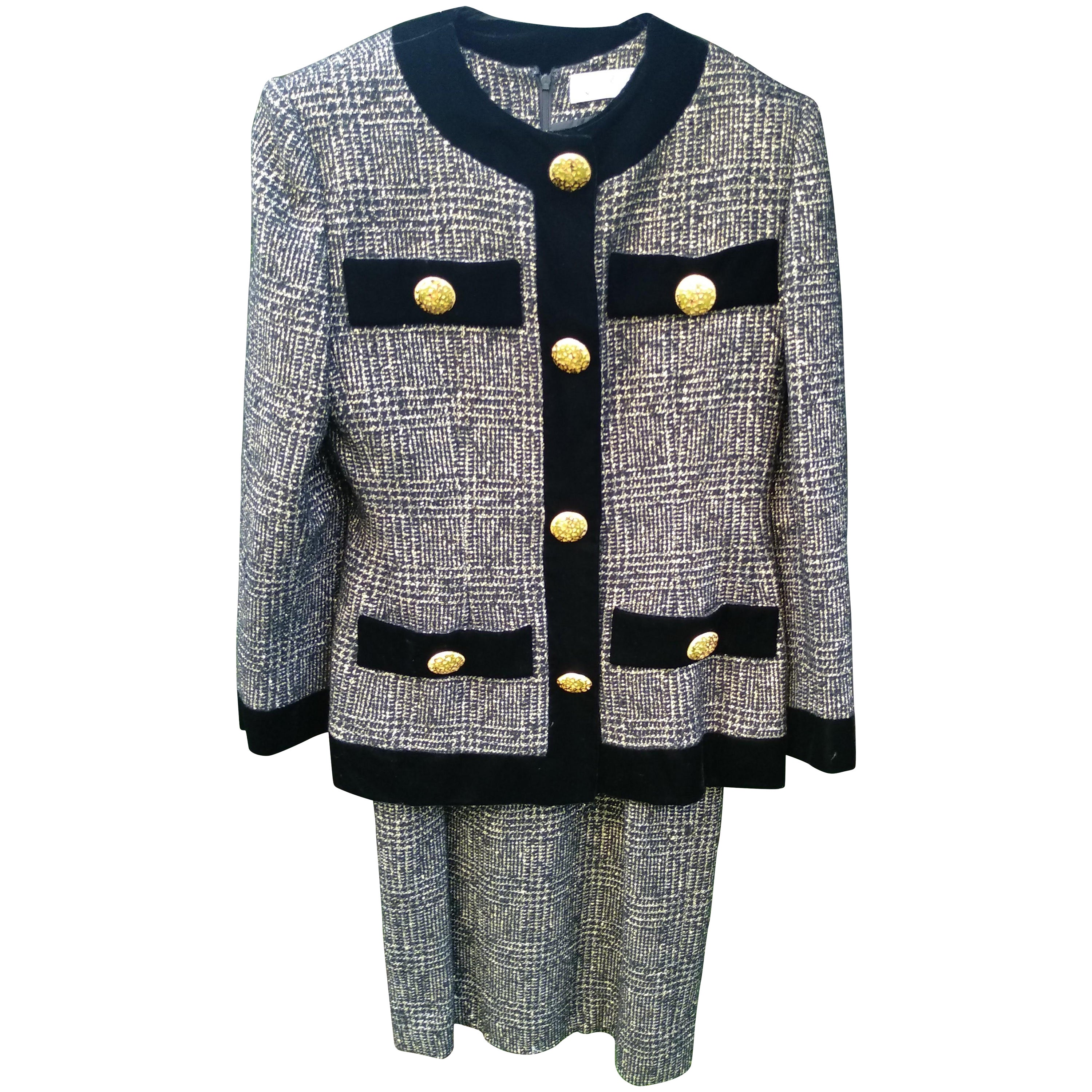 Givenchy Haute Couture Silk Evening Gown w/Beading and Embroidery n