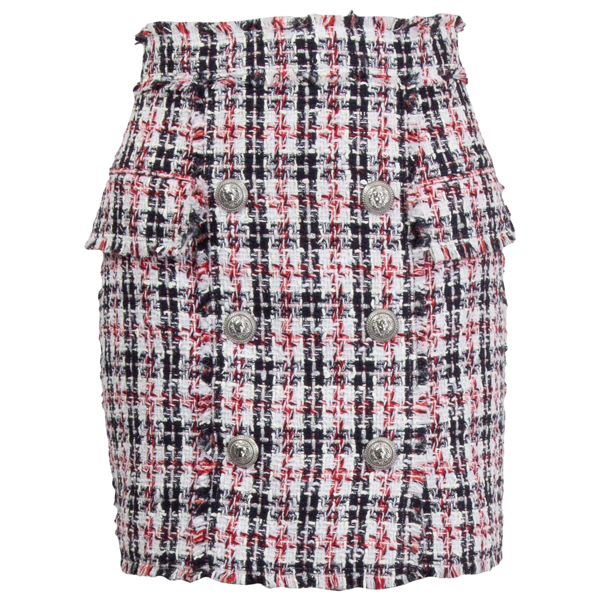 Balmain Beige Cotton Cargo Pocket Detail Mini Skirt S at 1stDibs