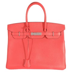 Hermès Rose Jaipur Epsom Birkin 35 PHW