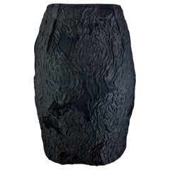 LANVIN – Authentic Black Pencil Skirt from the SS '09 Runway  Size 8US 40EU