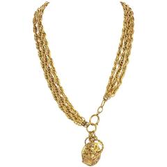 Chanel Gold-Tone Multi-Strand Belt/Necklace with Charm Detail 11