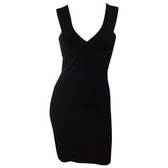 Stella McCartney Black V-Neck Bandage Dress
