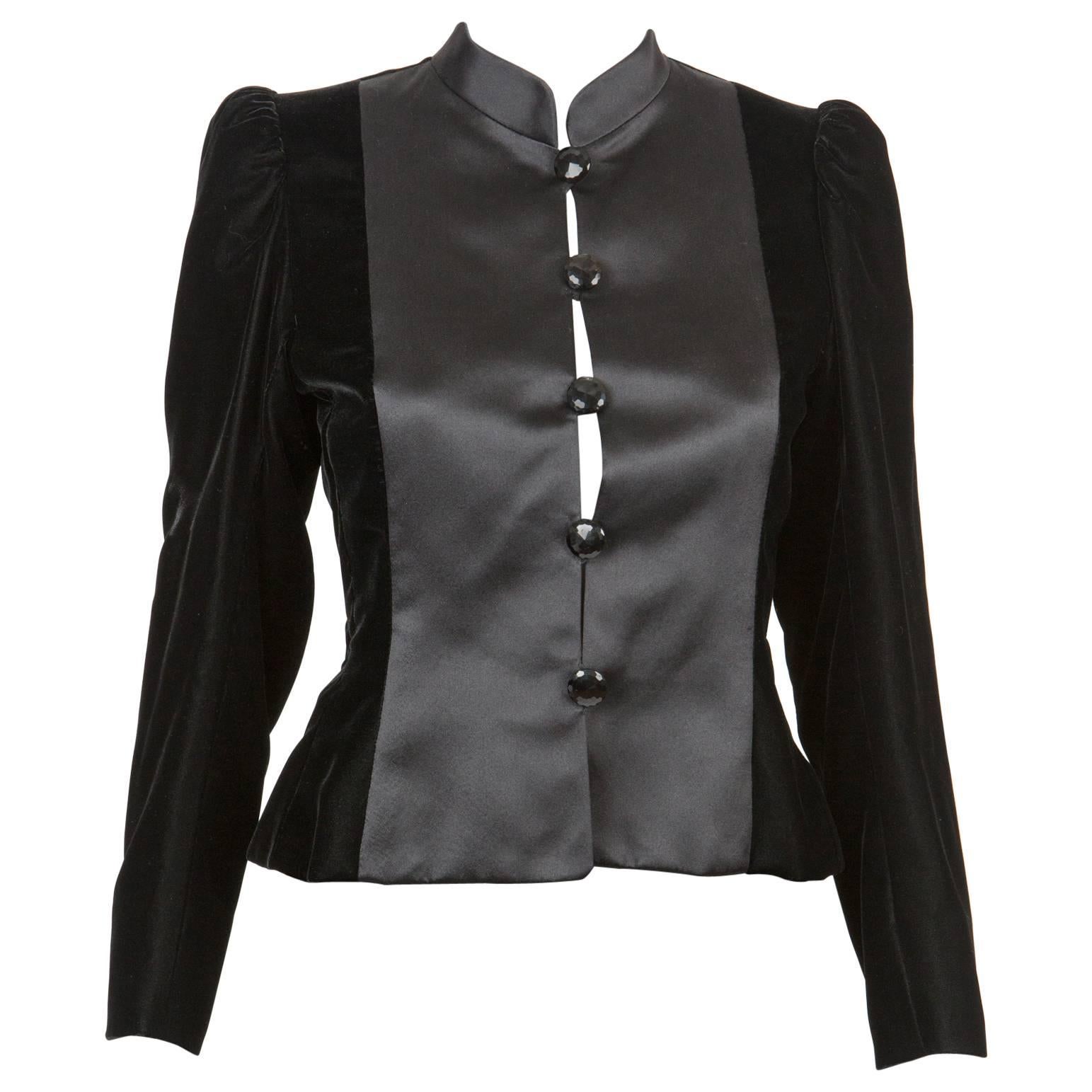 Couture Numbered Saint Laurent Black Jacket