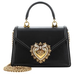 Dolce & Gabbana Devotion Top Handle Bag Leather Small