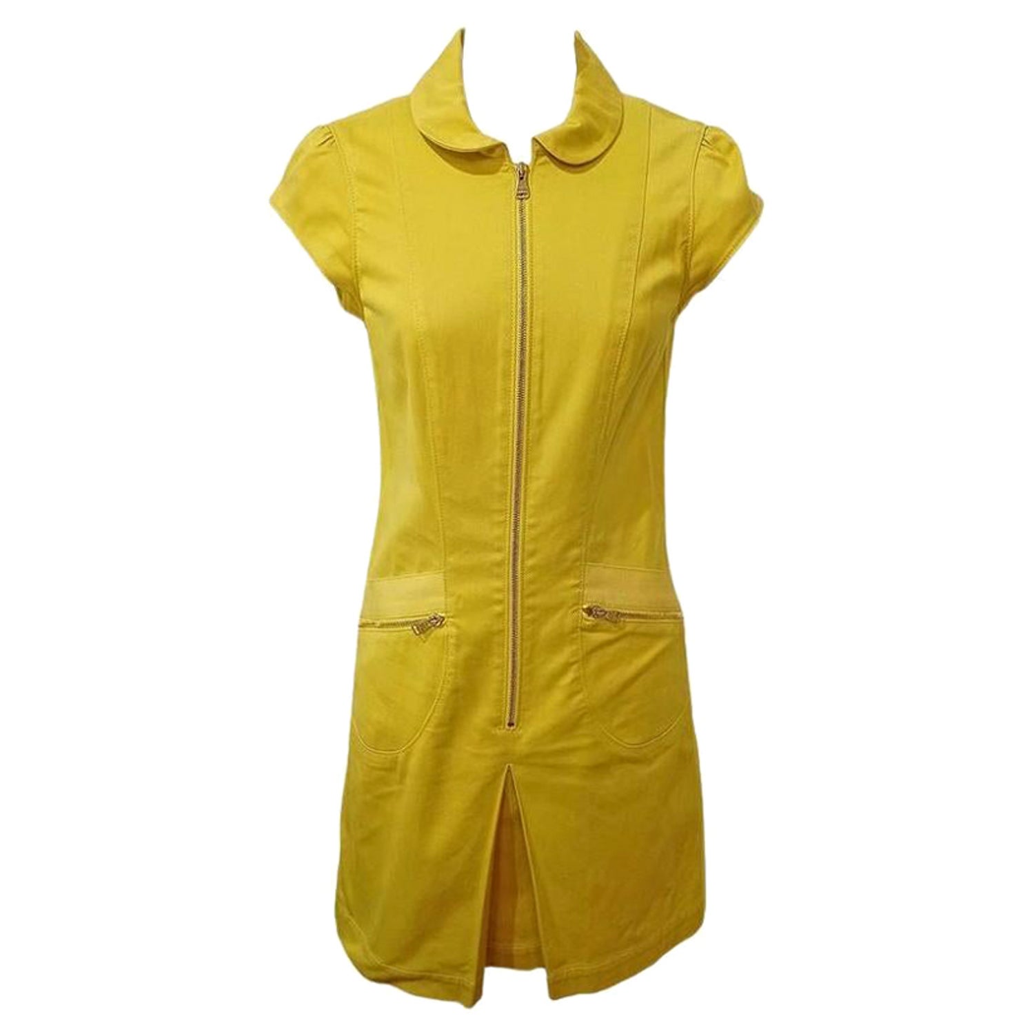 Louis Vuitton Mustard Yellow Wool Crepe Dress – Amarcord Vintage Fashion