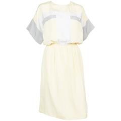 1980s Louis Feraud Fluid Summer Block Color Dress 11