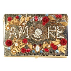 Dolce & Gabbana - Pochette Amore en métal embellie avec boîte
