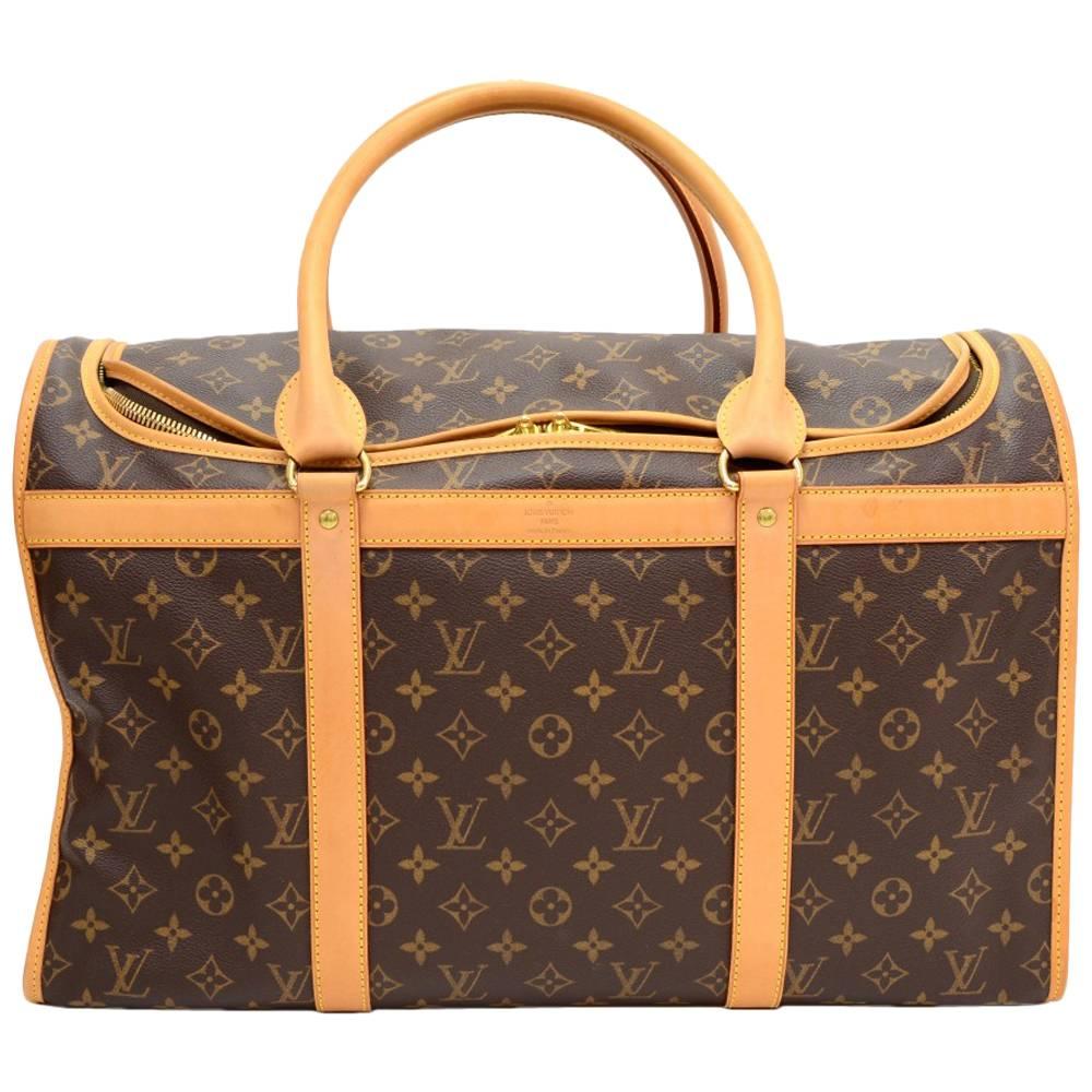 Louis Vuitton Sac Chaussures 50 Monogram Canvas Pet Carry Bag