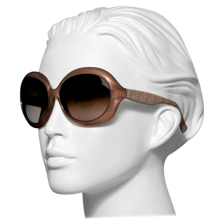 Chanel Oval Frame Sunglasses in Black