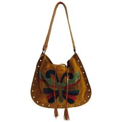 Dolce & Gabbana Bohemian Suede butterfly tassel tie shoulder bag NWT