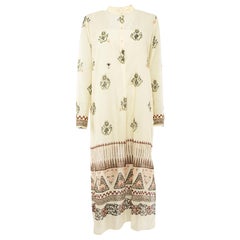 Christian Dior Women's Printed Beige Shirt Dress