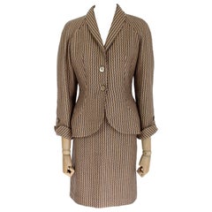 Roccobarocco Beige Suit Skirt