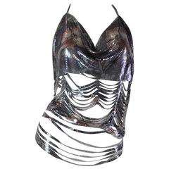 Deconstructed Backless Metal Mesh Top From Japan